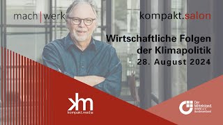 Prof Joachim Weimann Deutsche Klimapolitik und die wirtschaftliche Folgen  KOMPAKT Salon [upl. by Adolphe285]