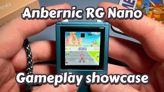 Anbernic RG Nano  Gameplay  33 GAMES amp 11 PLATFORMS  PSX GBA SNES GBC NGP [upl. by Aicram166]