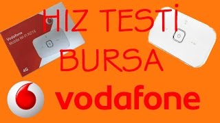 Vodafone R216 taşınabilir modem HIZ TESTİ BURSA  pingdownloadupload [upl. by Adnohrahs281]