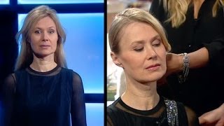 Snygg och enkel håruppsättning med bara plattång  Nyhetsmorgon TV4 [upl. by Launce175]