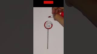 Easy Kids Lollipop Drawing amp Coloring [upl. by Peckham]