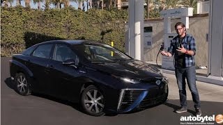 2017 Toyota Mirai Hydrogen Fuel Cell Car Test Drive Video Review [upl. by Templeton]