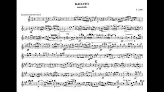 Partitura pasodoble gallito Santiago Lope   Saxo Alto [upl. by Butch]