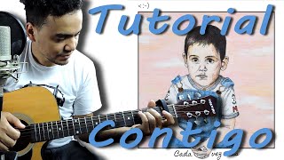 Marcos Menchaca  Contigo TUTORIAL en guitarra [upl. by Adrianna278]