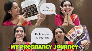 My pregnancy journey❤️ baby boy symptoms tips for strechmarks  first ultrasound helpful for many [upl. by Kirt]