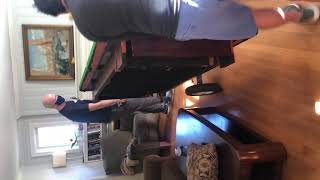 How to move one 1 piece slate pool table Snooker OTLVISE US PATent 8312598 8573608 [upl. by Dnaloy]