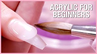 💅Acrylic Nail Tutorial  How to apply Acrylic for Beginners📚 [upl. by Ophelia]