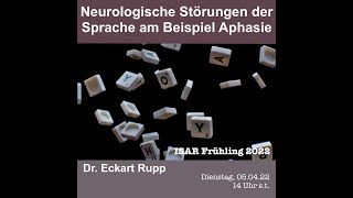 Neurologische Störungen der Sprache am Beispiel Aphasie [upl. by Nnyltiac]