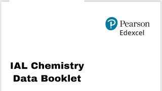 IAL Chemistry Data Booklet  edexcel [upl. by Charmaine278]