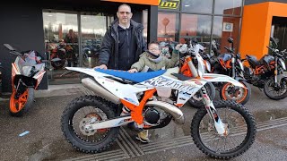 voici ma nouvelle moto neuve ktm exc tbi 2024 300cc sixdays me voici comme un gosse [upl. by Anais]