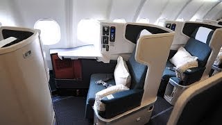 Cathay Pacific NEW Business Class  Review of CXs New Longhaul 777300ER Business Class [upl. by Ahsias]