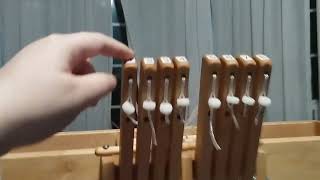 How weaving Overshot works on my loom  part 1 [upl. by Lenrad]