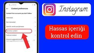 Instagramda hassas içerik nasıl etkinleştirilir veya devre dışı bırakılır 2024Instagram has [upl. by Ahsimek790]