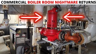 HVAC LAARS Pennant Commercial Boiler Nightmare Returns 3 Phase Bell amp Gossett Circulating Pump [upl. by Hullda16]