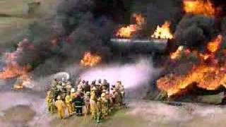 Livingston Fire School Hell Hole  Overhead Video 2 [upl. by Theall]