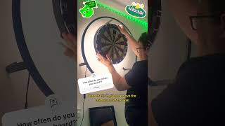 How to rotate your dart board 🎯 darts foryou journey vlog [upl. by Atsirhc]