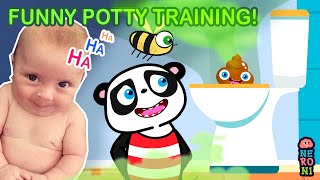 Make Your Baby Laugh with Goofy Panda amp Beebee  Potty Training Funny  Neroni Kids [upl. by Arved874]