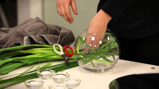 How to Make a Table Flower Arrangement Using a Fishbowl [upl. by Mulloy550]