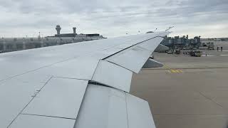 Pushback Engine Start amp Taxi  United Airlines  Boeing 777200  Chicago to Denver  Economy [upl. by Ivo]