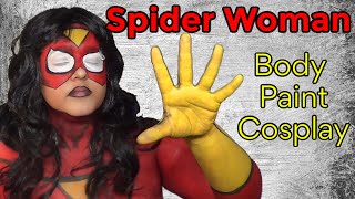 Spider Woman Body Paint Cosplay Tutorial NoBlandMakeup [upl. by Avle]