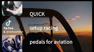 How To Use Racing Pedals For Flight Game Rudder Pedals [upl. by Carmena733]