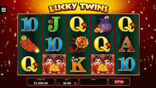 Microgaming  Lucky Twins  Gameplay Demo [upl. by Lekym]