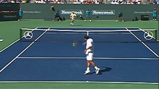 Sampras vs Agassi Indian Wells Final 2001 Highlights [upl. by Olotrab154]