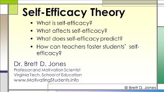 SelfEfficacy Theory v1 [upl. by Anoirtac525]