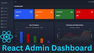 React Responsive Admin Dashboard with Source Code  Build Your Own Admin Panel in React JS [upl. by Decrem]