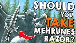 Should You Take Mehrunes Razor  Hardest Decisions in Skyrim  Elder Scrolls Lore [upl. by Yorled]