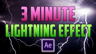 After Effects CC  How to Create a Lightning Strike Effect [upl. by Ydnes]