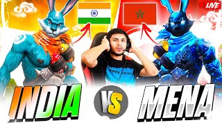 MENA LEGENDS 🇲🇦🥵 vs INDIAN LEGENDS 🇮🇳🥶 4 vs 4 CLASH SQUAD BATTLE nonstopgaming free fire live [upl. by Atineb]