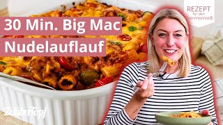 🍔🍝 Unwiderstehlich Big Mac Nudelauflauf in 30 Minuten  Thermomix® Rezept [upl. by Yrbua292]