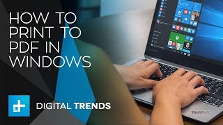 How To Print To PDF In Windows [upl. by Alekin]