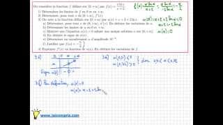 Fonction logarithme népérien Exercice Bac limite dérivation théorème des valeurs intermédiaires [upl. by Oribel583]