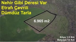 ❌Vazgeçti❌ 6965 m2 Nehir Gibi Deresi Olan BALIKESİR BALYA SATILIK TARLA [upl. by Vivle]