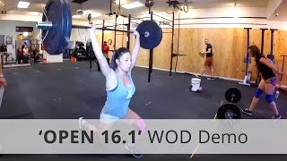 CrossFit quotOPEN 161quot WOD Demo amp Workout Tips  218 Reps Rx [upl. by Phiona]