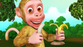 Bandar Mama Aur Kele  Hindi Rhymes for Children  Infobells [upl. by Nella]