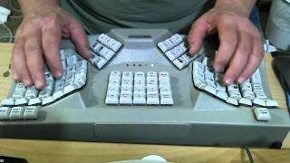 Maltron Ergonomic stenography touch typing audio transcription [upl. by Sadirah]