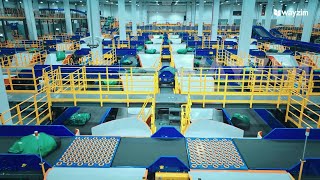 Eastern China Sorting amp Warehousing Centrea total integration project for express parcel delivery [upl. by Nemhauser]