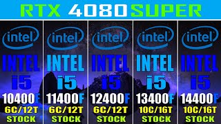 INTEL i5 10400F vs INTEL i5 11400F vs INTEL i5 12400F vs INTEL i5 13400F vs INTEL i5 14400F [upl. by Eelloh]