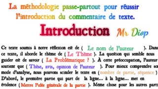 Comment Réussir le Commentaire de texte philosophique  Technique passepartout [upl. by Nwahsit]