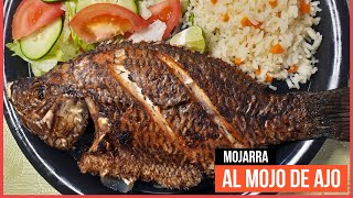 🟡 MOJARRAS al MOJO de AJO Fritas  Riquísima Receta Doradas ✅ [upl. by Nnyre773]