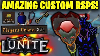 CONTENT THAT THE 1 CUSTOM RSPS HAS TO OFFER 350 PLAYERS ONLINE HUGE GIVEAWAY  Lunite RSPS [upl. by Placeeda]