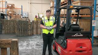 Forklift Training Counterbalance Forklift Pre Use Check [upl. by Arika]