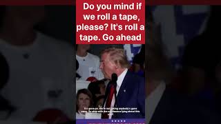 Trump Plays Clip Reel of Kamala Harris’s Past Statements at Las Vegas Rally  trump [upl. by Elokyn537]