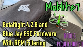 Moblite 7 Betaflight 428  Blue Jay ESC Firmware with RPM Filtering [upl. by Gupta]