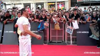 JeanClaude Van Damme  The Expendables 2 Premiere  Spain [upl. by Lattonia]