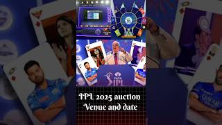 IPL auction venue and date 📅 shortsvideo ipl youtubeshorts [upl. by Ailisec195]