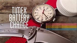 HowTo Change A Battery On A Timex Weekender Quartz Snap Caseback Watch With Household Items [upl. by Wyatt]